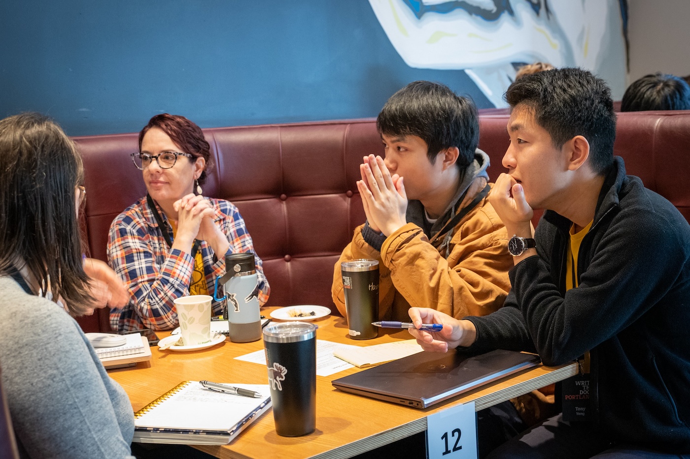 Group of people talking